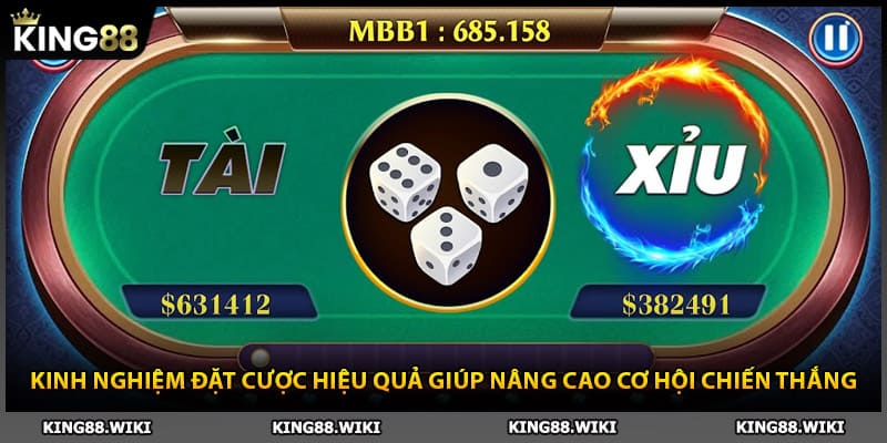 Kinh nghiệm được tài xỉu online hiệu quả nhất 